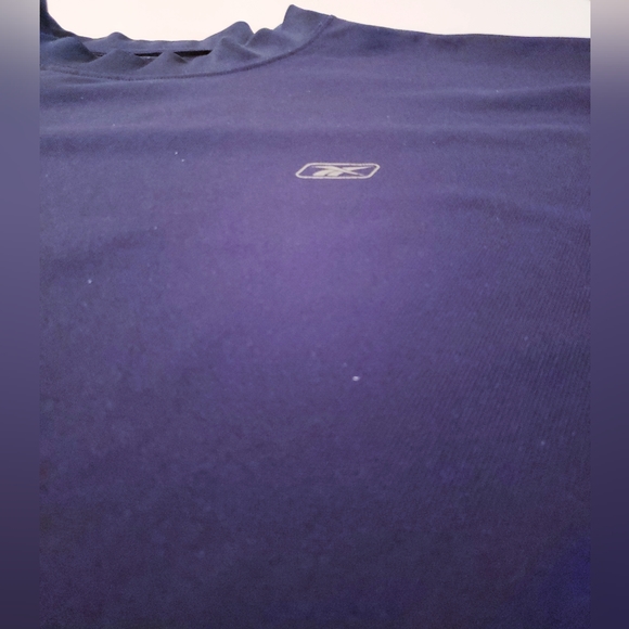 Original Reebok Navy & white pullover Tee - Picture 3 of 4